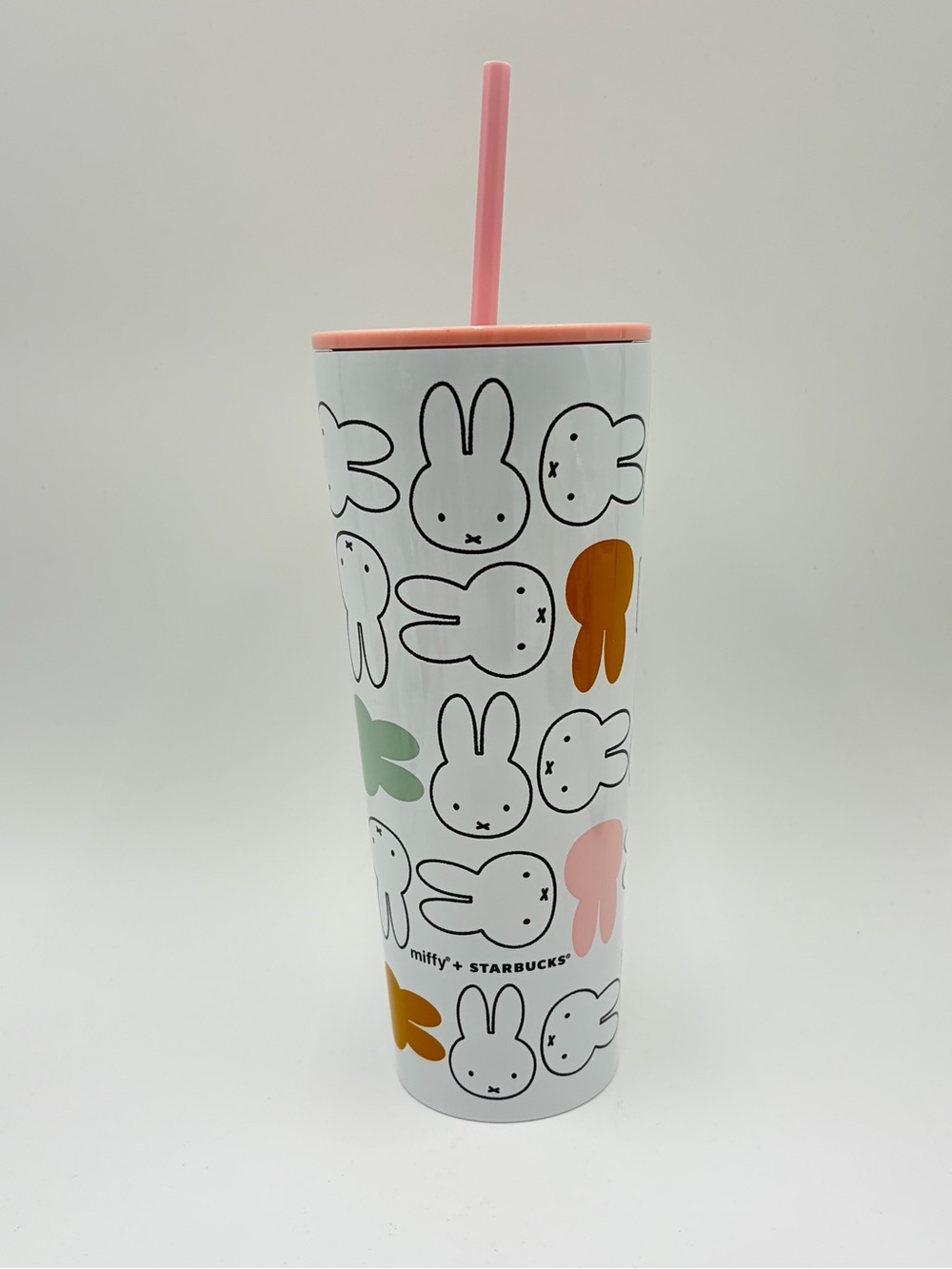 Starbucks + Miffy 2026 Limited Edition Pink Lid Stainless Steel Cold Cup Tumbler